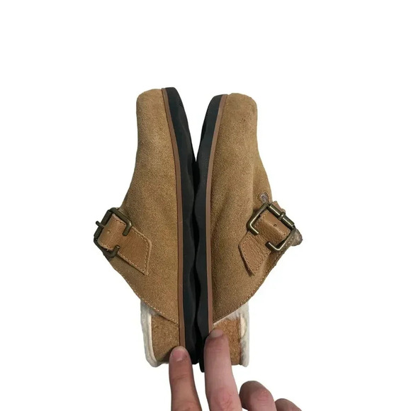 Clarks Collection Brynn Slip-On Slide Clog Size 7.5 Women's Suede Fur - Picture 6 of 8